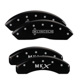MGP 36007SLCXBK Set of 4: Black finish, Silver Lincoln / MKX
