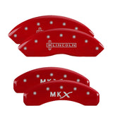 MGP 36007SLCXRD Set of 4: Red finish, Silver Lincoln / MKX