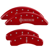 MGP 36010SLC1RD Set of 4: Red finish, Silver Lincoln / Star logo