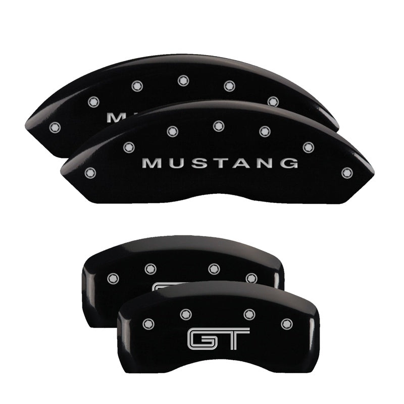 4-Caliper-Covers-Engraved-Front-Mustang-Engraved-Rear-S197Gt-Black-Finish-Silver-Ch