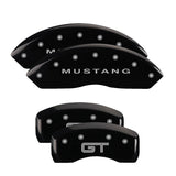 MGP 10017SMG2BK Set of 4: Black finish, Silver Mustang / GT (S197)
