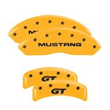 MGP 10095SMG1YL Set of 4: Yellow finish, Black Mustang /GT (SN95)