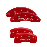 MGP 39024SRDXRD Set of 4: Red finish, Silver Acura / RDX
