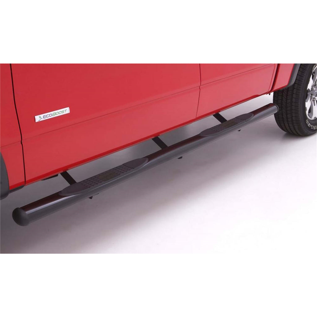 4-In-Oval-Straight-Nerf-Bars;-Steel;-Black