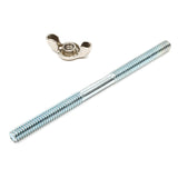 Trans-Dapt 2178 4 in. Air Cleaner Stud and Stamped Wing Nut (1/4 in.-20)