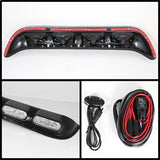 SPYDER 5038166 4 Inch 4 Roof Oval Fog Lights W/Wire And Switch - Clear