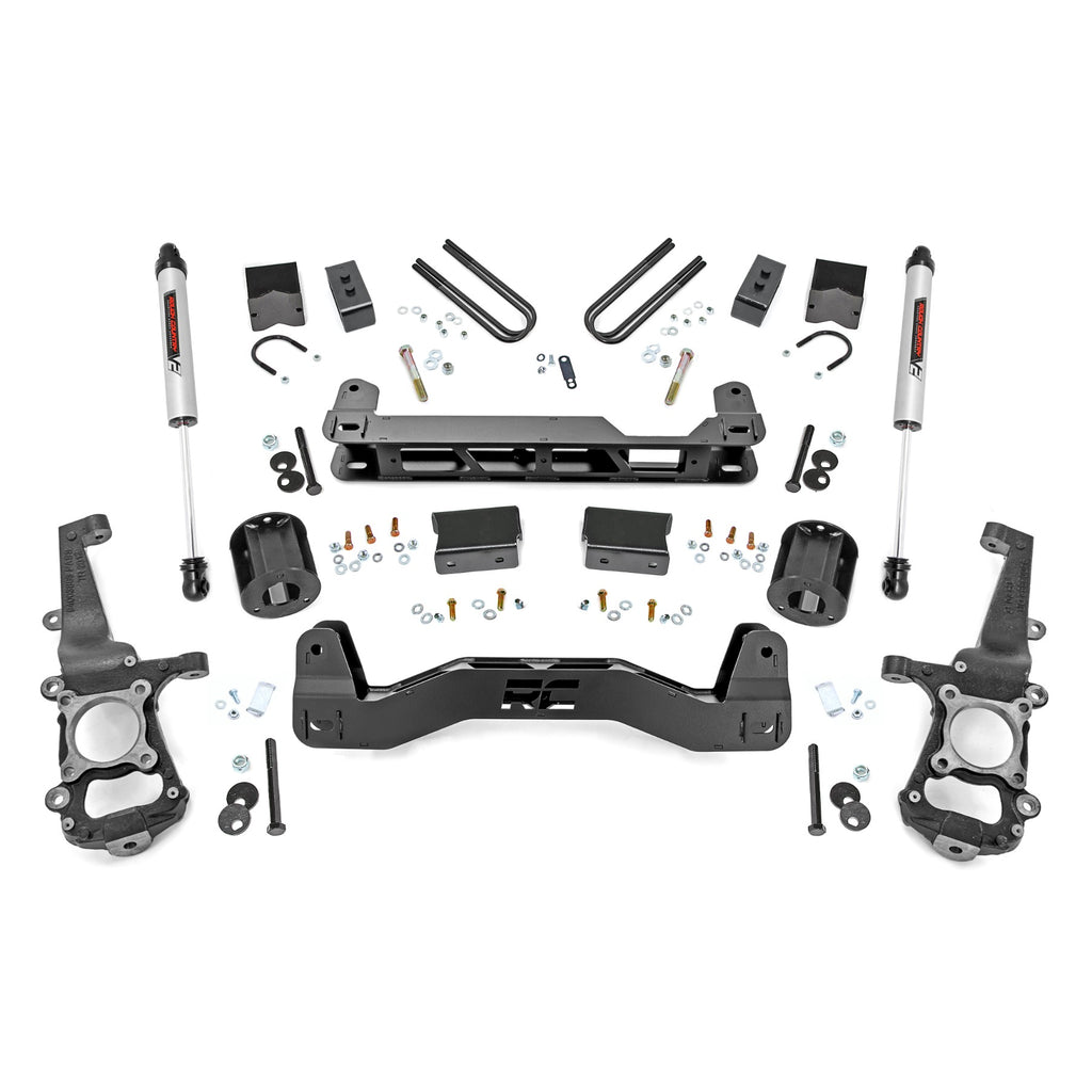 4-Inch-Lift-Kit-With-V2-Shocks-21-22-Ford-F-150-2Wd-Rough-Country