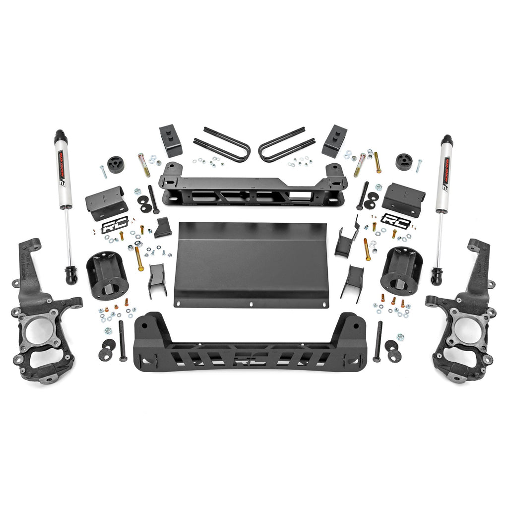 4-Inch-Lift-Kit-With-V2-Shocks-21-22-Ford-F-150-Tremor-4Wd-Rough-Country