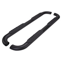 Load image into Gallery viewer, 4-Inch-Oval-Bent-Powder-Coated-Titanium-Black-Mild-Steel-Rocker-Panel-Mount