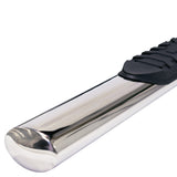 TRAILFX A1512S 4 Inch Oval Straight Pol Stainless Steel Rocker Panel Mount