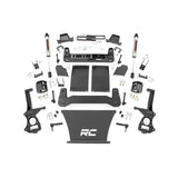 Rough Country 27570 4 Inch Suspension Lift Kit Strut Spacers & V2 Shocks 19 Silverado/Sierra 1500 Trailboss/AT4 4WD