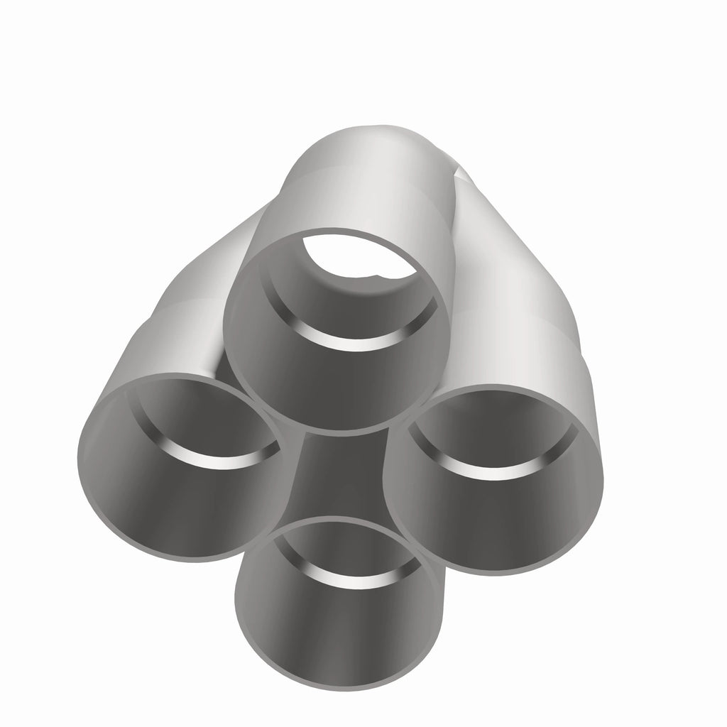 4-Into-1-Exhaust-Header-Merge-Collector-1.75-In-X-2.5-In