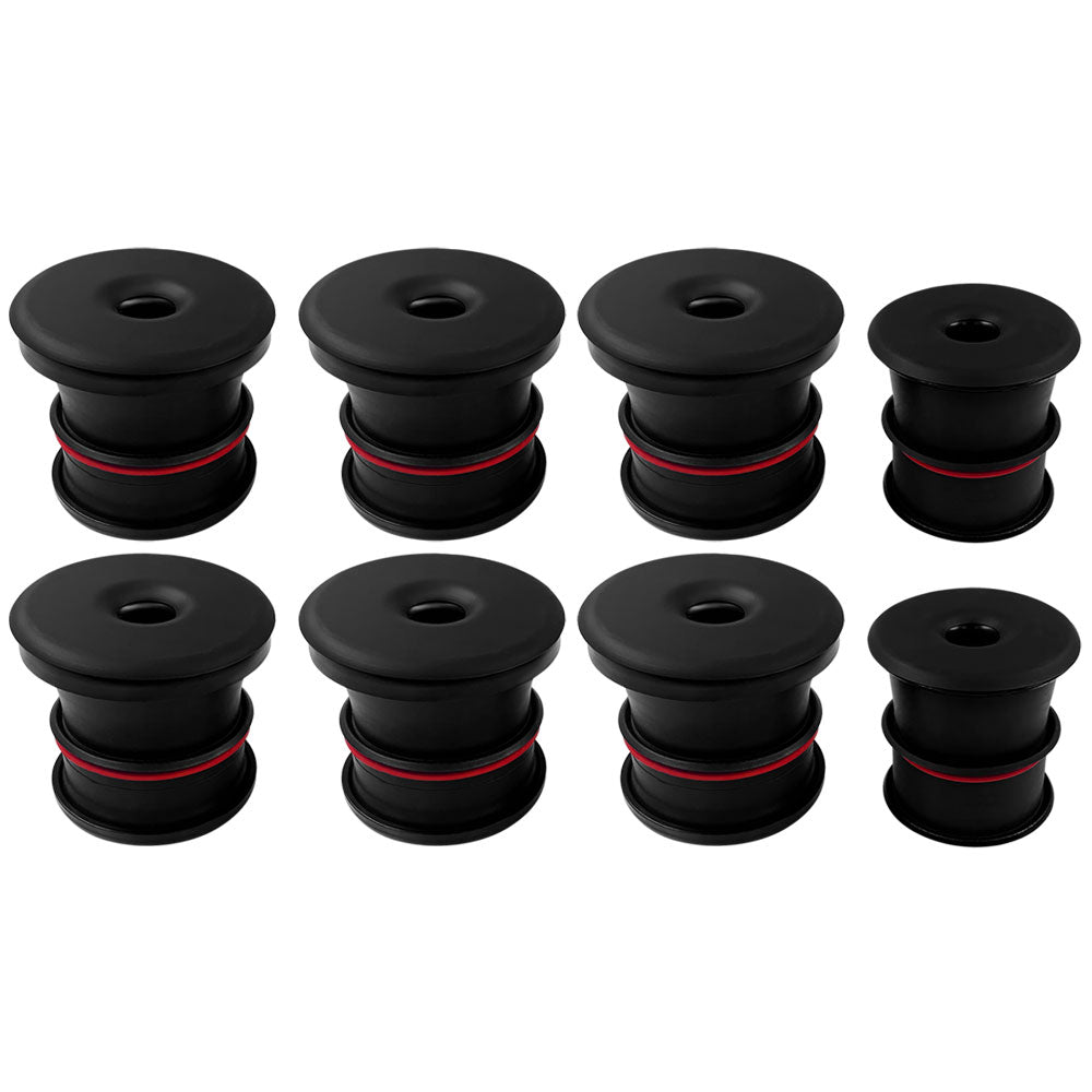 ~(4-Lbs.-16X8x4)~-Silicone-Body-Mount-Kit-For-99-03-Ford-F-250-F-350-F-450-F-550-5.4L-6.8L-7.3L-Crew-Cab-8-Pc-S-B
