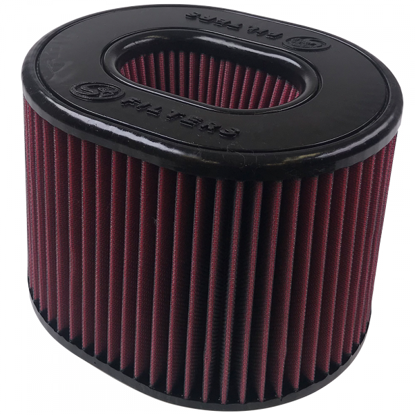 ~(4-Lbs.-12X9x9)~-Air-Filter-For-Intake-Kits-75-5021-Oiled-Cotton-Cleanable-Red-S-B