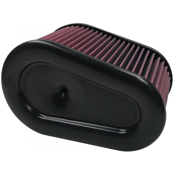 ~(4-Lbs.-12X9x9)~-Air-Filter-For-Intake-Kits-75-5070-Oiled-Cotton-Cleanable-Red-S-B