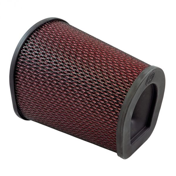 ~(4-Lbs.-12X9x9)~-Air-Filter-For-Intake-Kits-75-6000-75-6001-Oiled-Cotton-Cleanable-Red-S-B