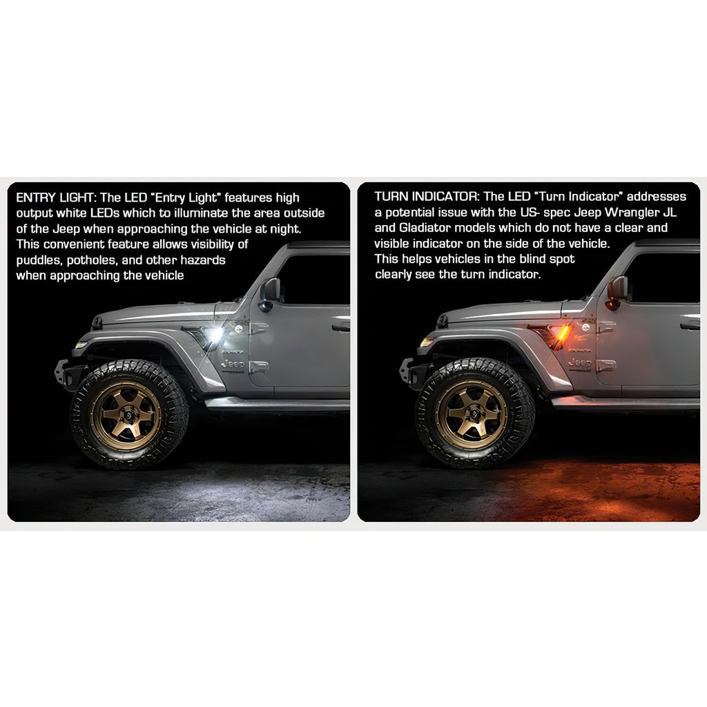 ~(4-Lbs.-18X16x2)~-Oracle-Sidetrack-Led-Lighting-System-For-Jeep-Wrangler-Jl-Gladiator
