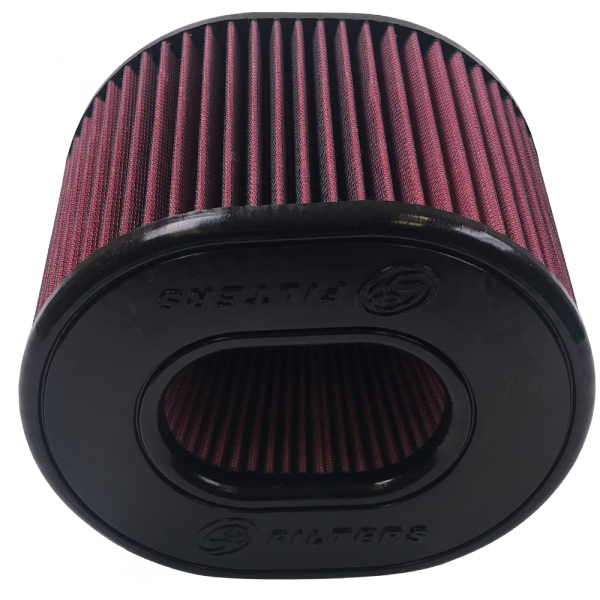 ~(4-Lbs.-12X9x9)~-Air-Filter-For-Intake-Kits-75-5021-Oiled-Cotton-Cleanable-Red-S-B