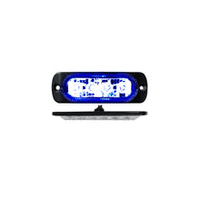 Load image into Gallery viewer, 4-Led-Ultra-Slim-Flush-Mount-19-Flash-Pattern-Marker-Strobe-Light-(Blue)