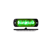 Load image into Gallery viewer, 4-Led-Ultra-Slim-Flush-Mount-19-Flash-Pattern-Marker-Strobe-Light-(Green)