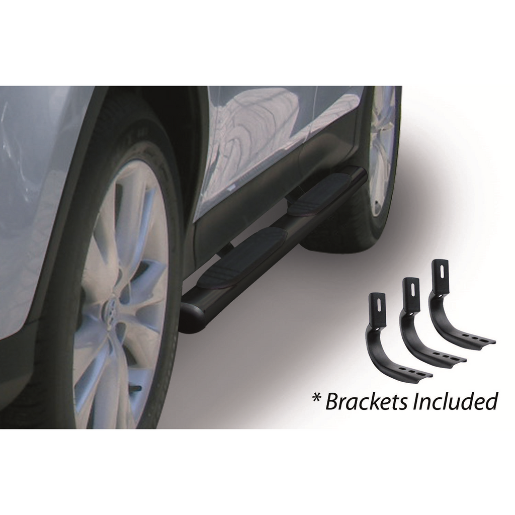 4-Oe-Xtreme-Side-Steps-With-Mounting-Brackets-Kit---Black-Powder-Coat