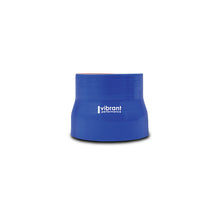Load image into Gallery viewer, 4-Ply-Reinforced-Silicone-Transition-Connector---4In-I.D.-X-4.5In-I.D.-X-3In-Long-(Blue)