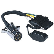 Load image into Gallery viewer, 4-Pole-Round-To-4-Wire-Flat-Flexible-Wire-With-Dust-Cover