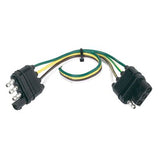 HUSKY TOWING 30280 4 Wire Flat Plug 12 Inch Length Single Carded