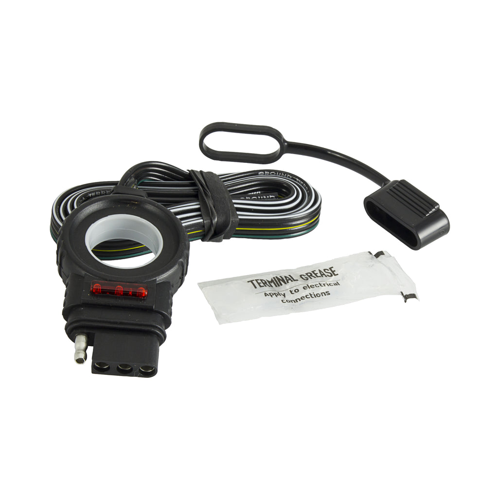 4-Wire-Flat-Plug-With-Finger-Pull-48-Inch-Length-With-Led-Test-Vehicle-End