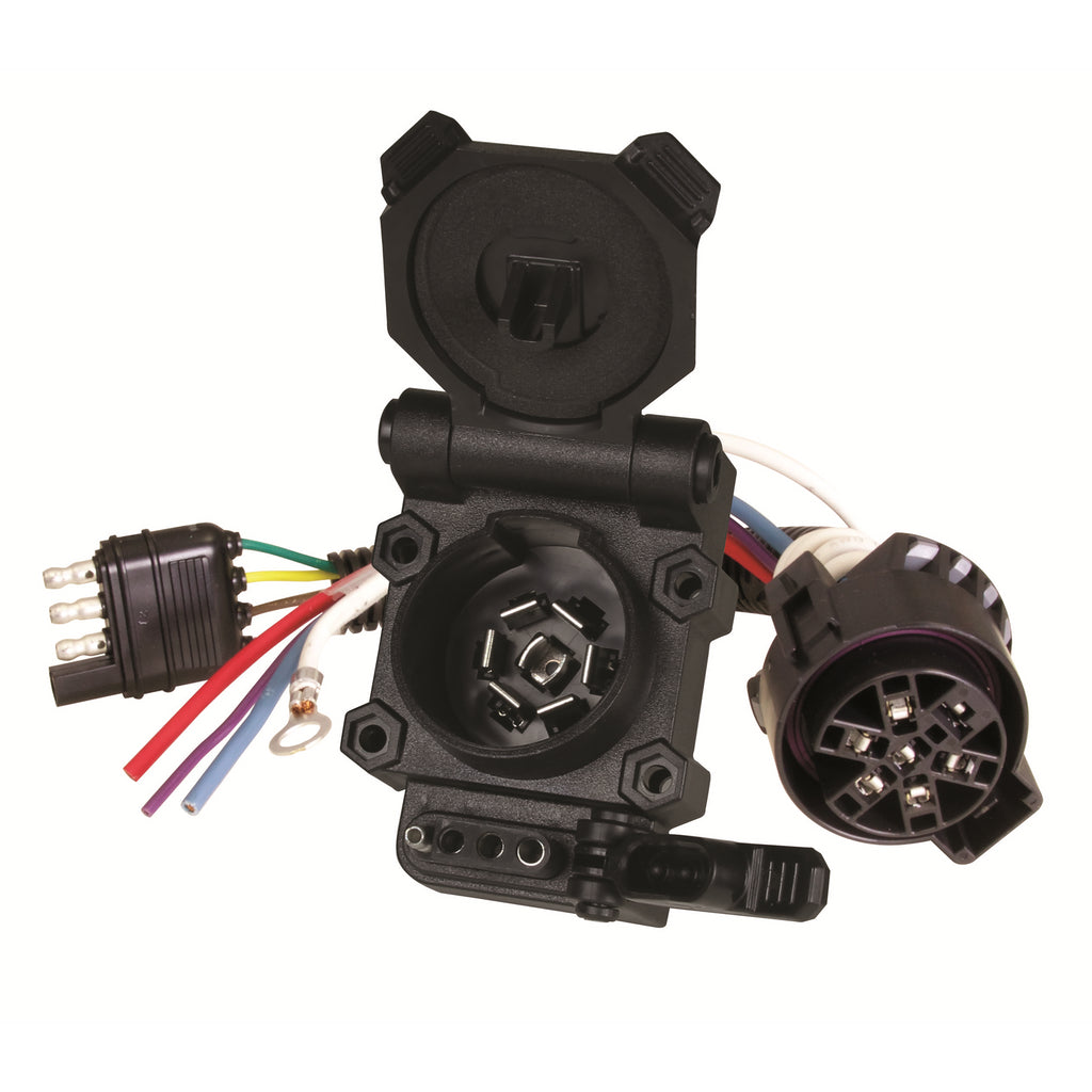 4-Wire-Flat-To-7-Blade--4-Flat-Dust-Cover-Mounting-Bracket--Hardware