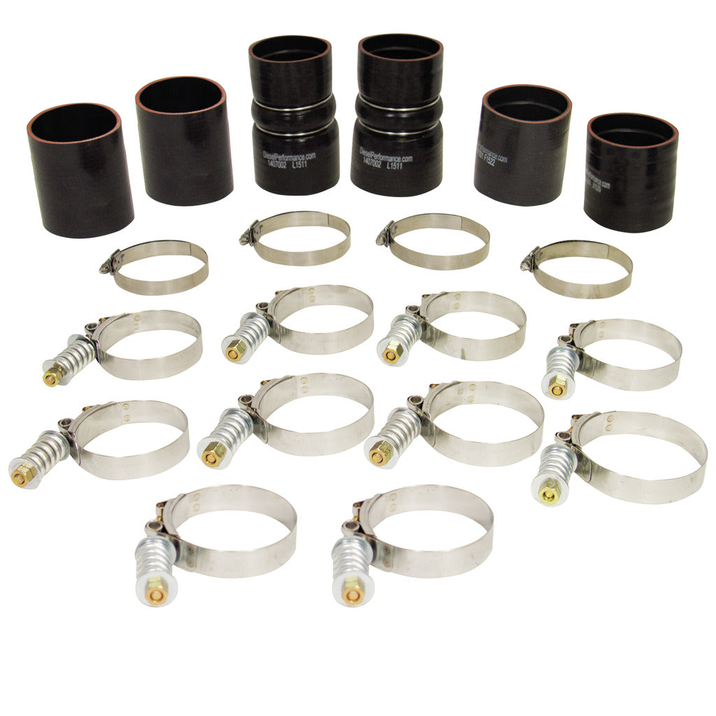 ~(4.2-Lbs.-12X9x3)~-Intercooler-Hose-And-Clamp-Kit---1999.5-2003-Ford-7.3L-Powerstroke