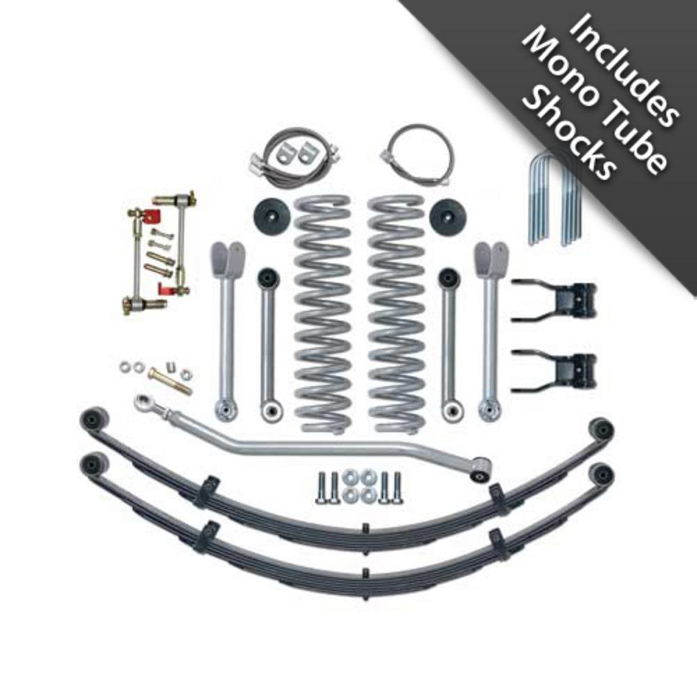 4.5-In.-Super-Flex-Short-Arm-Lift-Kit-W.-Rear-Leaf-Springs-And-Mono-Tube-Shocks