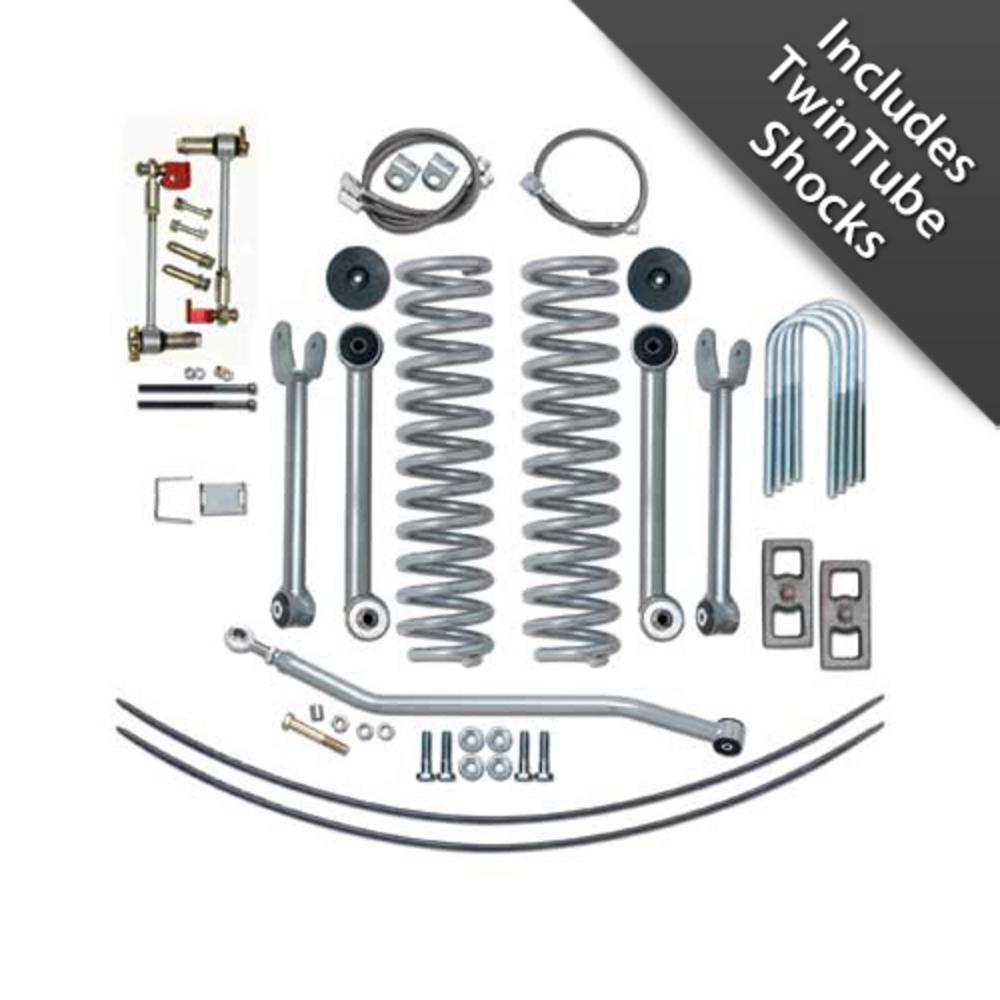 4.5-In.-Super-Flex-Short-Arm-Lift-Kit-W.-Rear-Add-A-Leafs-And-Twin-Tube-Shocks