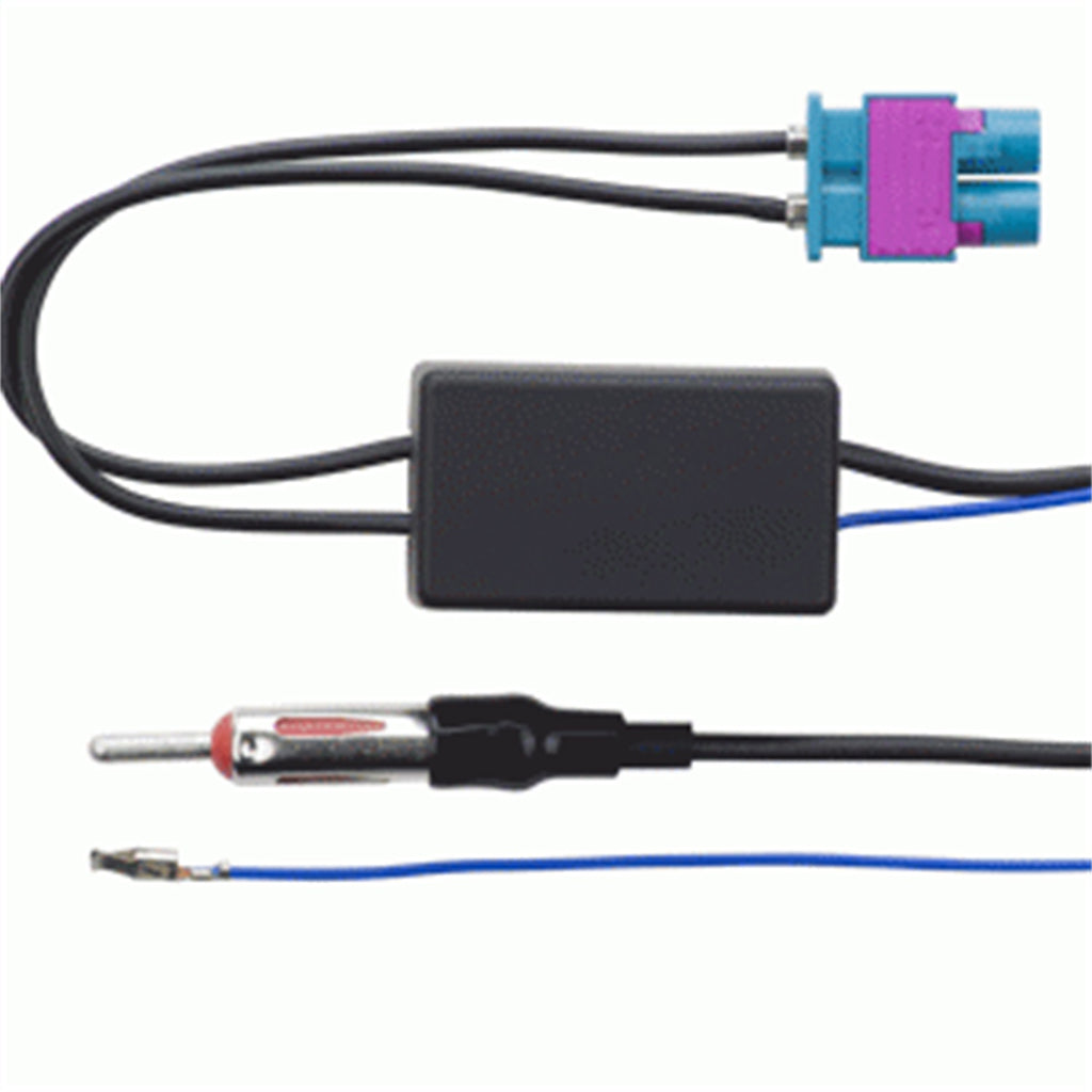 Metra Electronics 40-EU56 ANTENNAWorks; Antenna Adaptor Cable for Select Audi A4, Audi A4 Quattro, Audi A4 allroad, Audi S4, Audi TT, Audi TT Quattro, Audi TT RS Quattro, Audi TTS Quattro, BMW 320i, BMW 320i xDrive, BMW 328d, BMW 328d xDrive, BMW 328i,