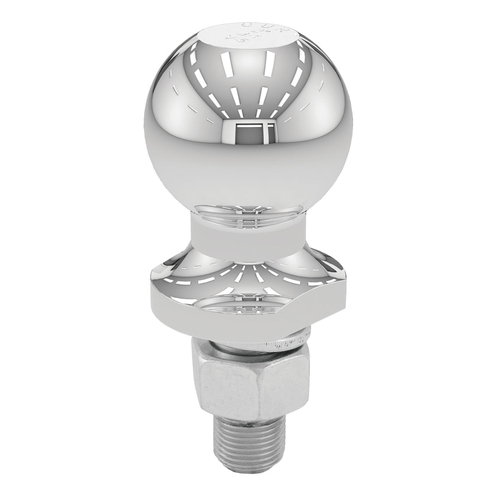 CURT 40003 2" Trailer Ball (3/4" x 1-3/4" Shank, 3,500 lbs., Chrome)