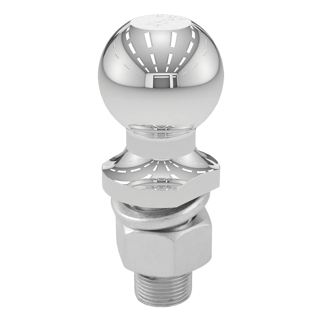 CURT 40004 2" Trailer Ball (1" x 2-1/8" Shank, 6,000 lbs., Chrome)