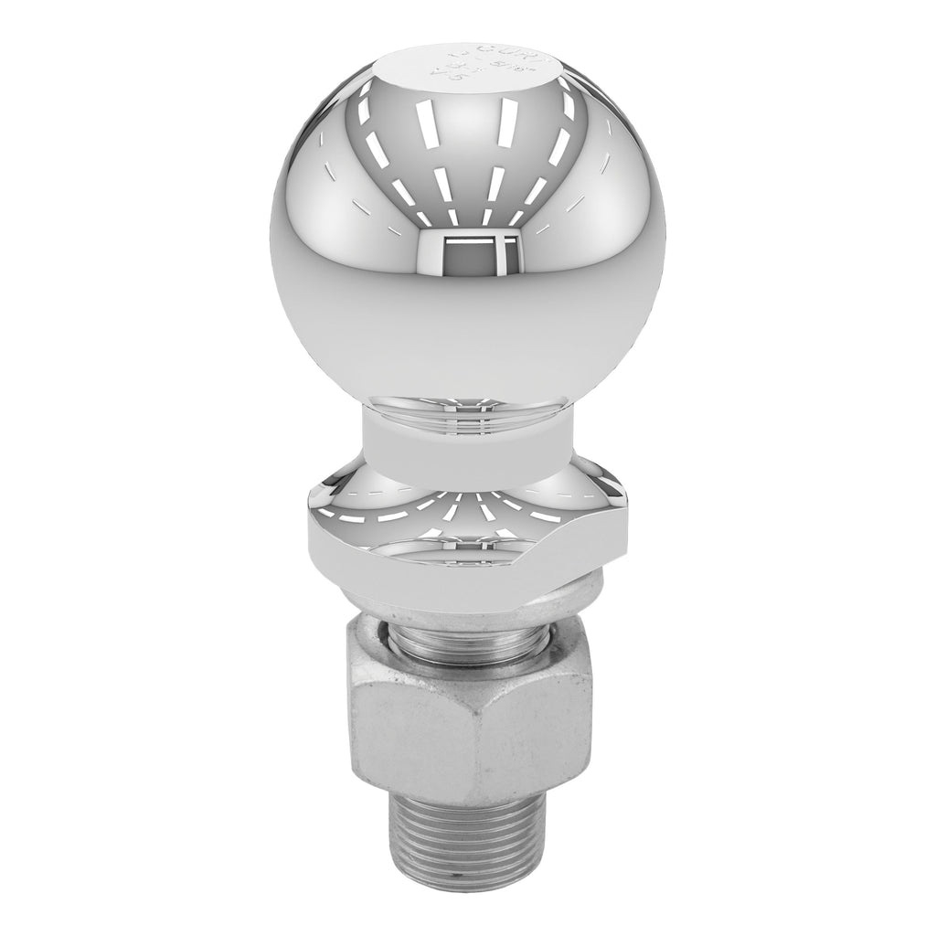 CURT 40005 2-5/16" Trailer Ball (1" x 2-1/8" Shank, 7,500 lbs., Chrome)