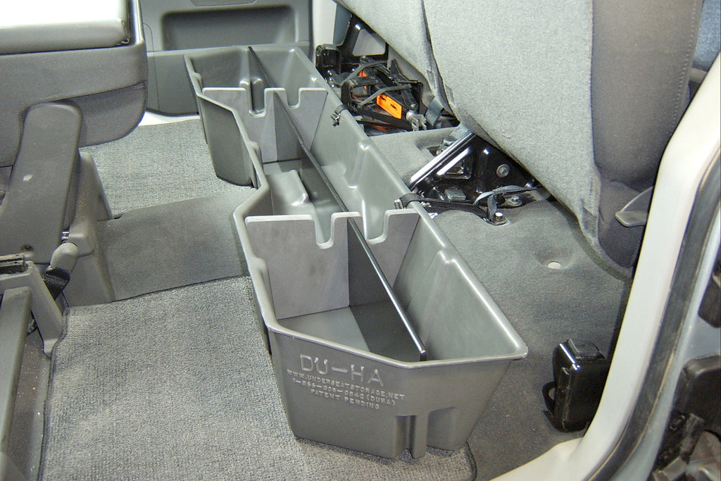 DU-HA 40012 DÜHA 40012 Underseat Storage / Gun Case - Black for Select Nissan TITAN, Nissan TITAN XD