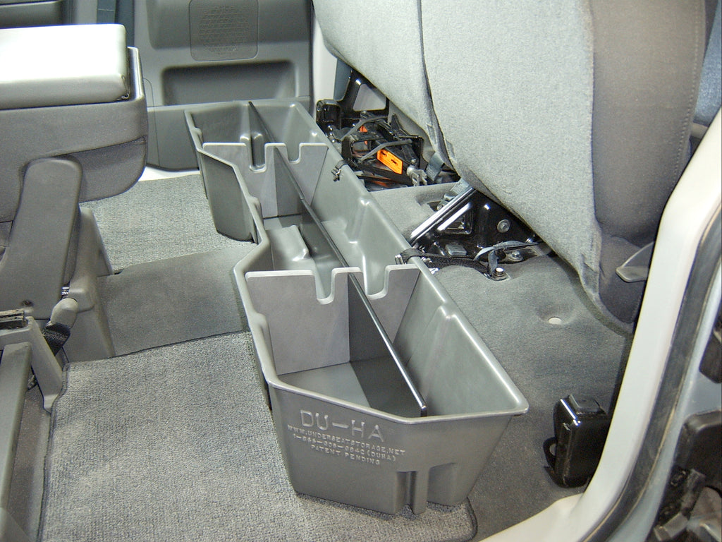DU-HA 40011 DÜHA 40011 Underseat Storage / Gun Case - Dark Gray for Select Nissan TITAN, Nissan TITAN XD