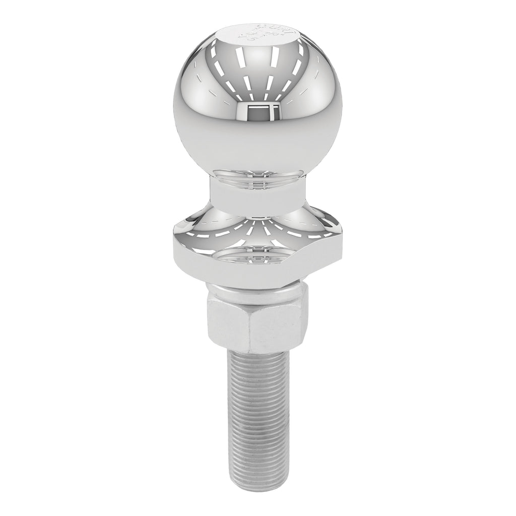 CURT 40016 1-7/8" Trailer Ball (3/4" x 3" Shank, 2,000 lbs., Chrome)