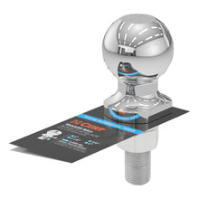 Load image into Gallery viewer, CURT 40018 2" Trailer Ball (3/4" x 2-1/8" Shank, 3,500 lbs., Chrome)