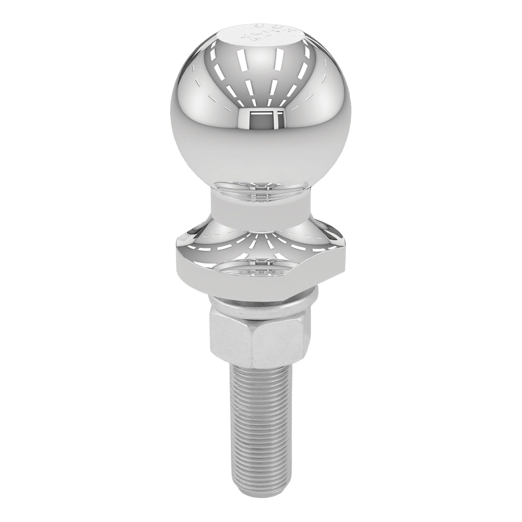 CURT 40019 2" Trailer Ball (3/4" x 3" Shank, 3,500 lbs., Chrome)