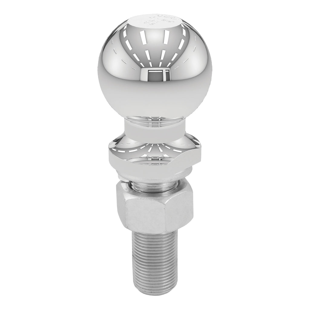 CURT 40021 2-5/16" Trailer Ball (1" x 3" Shank, 6,000 lbs., Chrome)