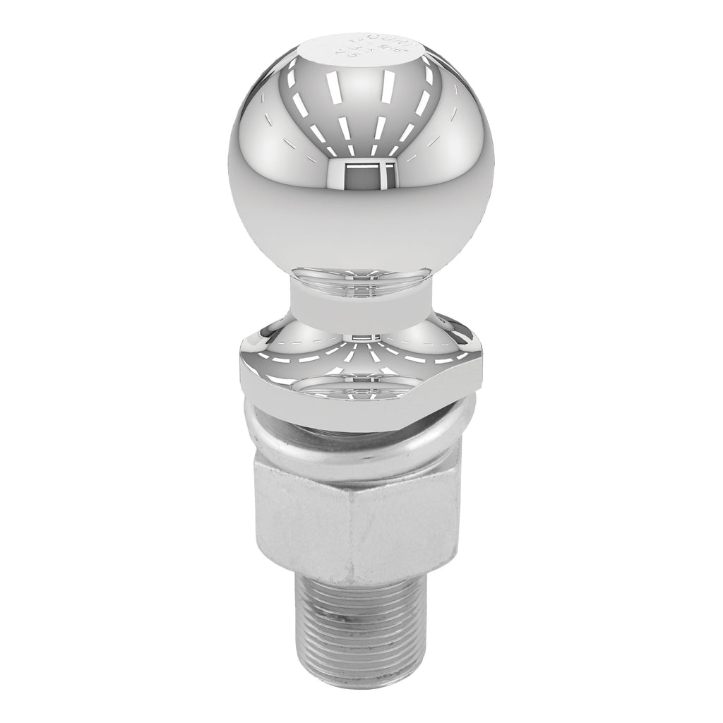 CURT 40022 2-5/16" Trailer Ball (1-1/4" x 3" Shank, 6,000 lbs., Chrome)