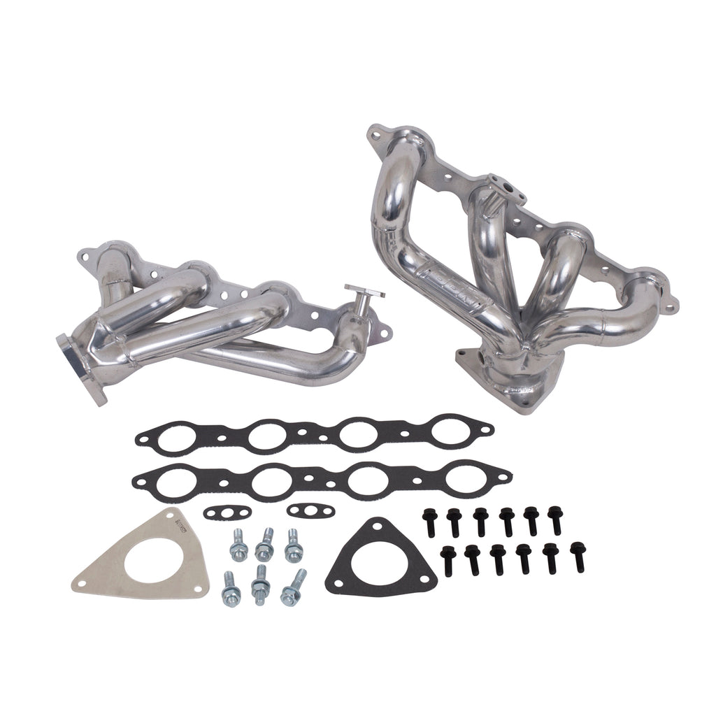 BBK Performance Parts 40030 2001-2002 CAMARO FIREBIRD LS1 1-3/4 SHORTY HEADERS (POLISHED SILVER CERAMIC) for Select Chevrolet Camaro, Pontiac Firebird