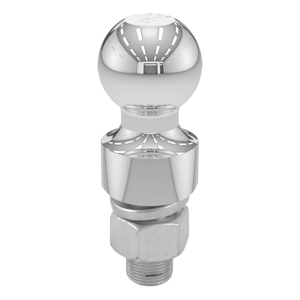 CURT 40033 2" Trailer Ball (1" x 2-1/8" Shank, 1" Rise, 6,000 lbs., Chrome)