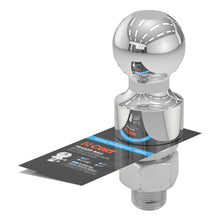 Load image into Gallery viewer, CURT 40033 2" Trailer Ball (1" x 2-1/8" Shank, 1" Rise, 6,000 lbs., Chrome)