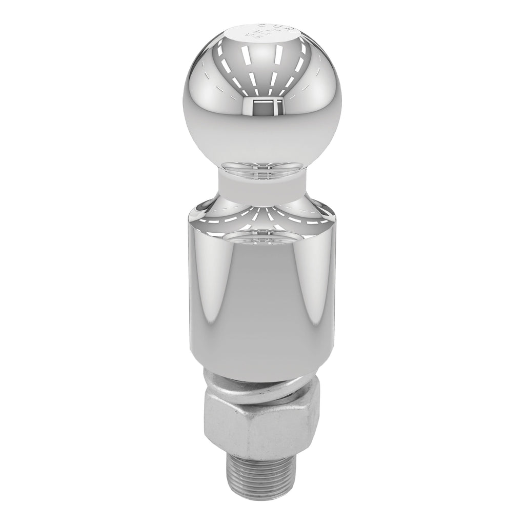 CURT 40034 2" Trailer Ball (1" x 2-1/8" Shank, 2" Rise, 6,000 lbs., Chrome)
