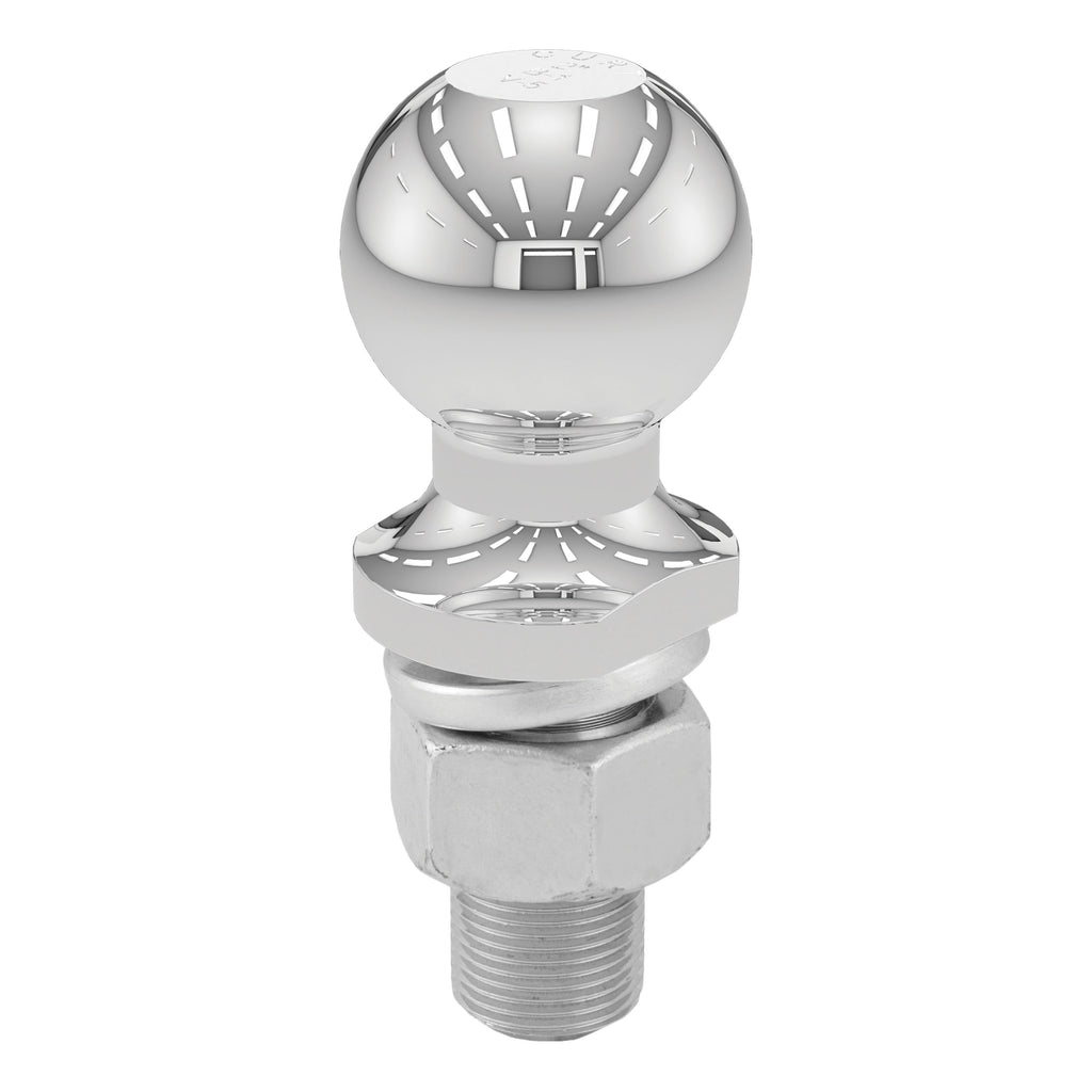 CURT 40038 2" Trailer Ball (1" x 2-1/4" Shank, 12,000 lbs., Chrome)