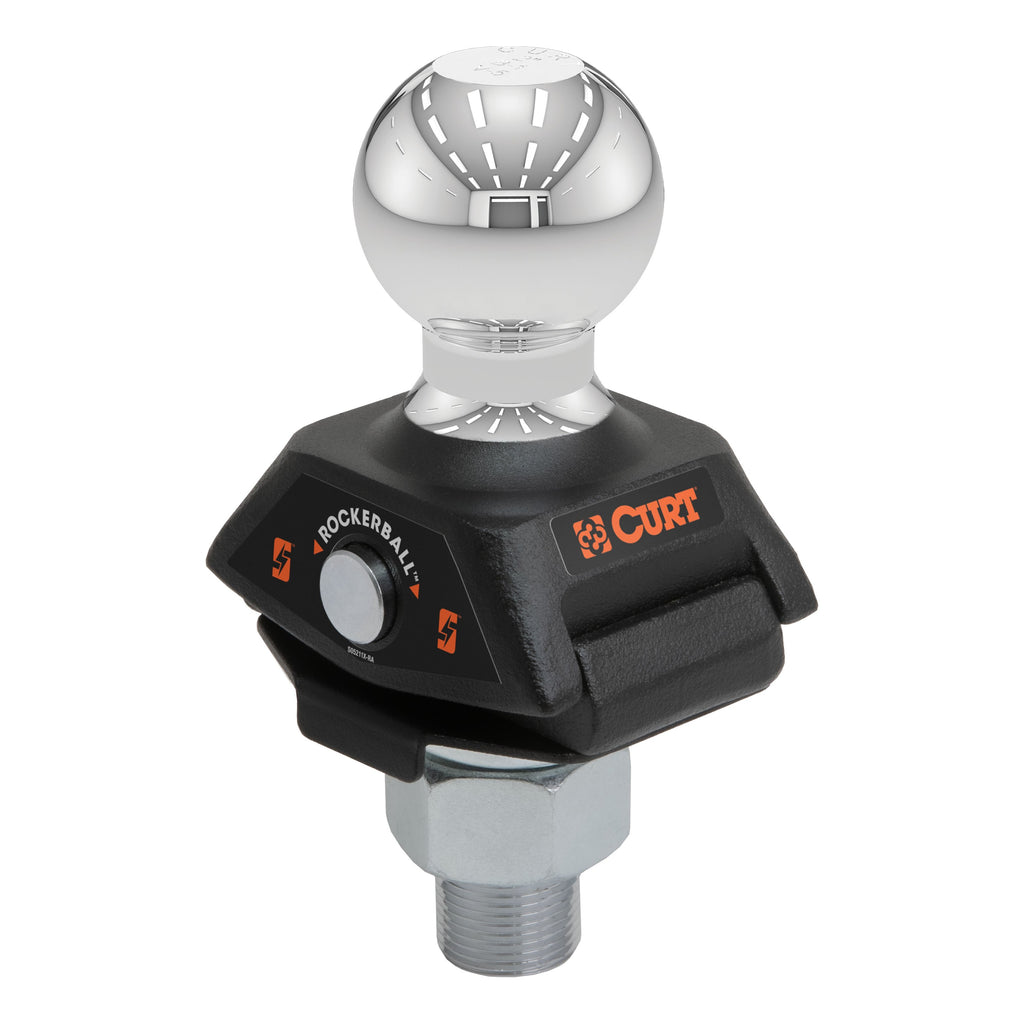 CURT 40047 RockerBall 2" Cushion Hitch Trailer Ball (1" Shank, 7,500 lbs.)